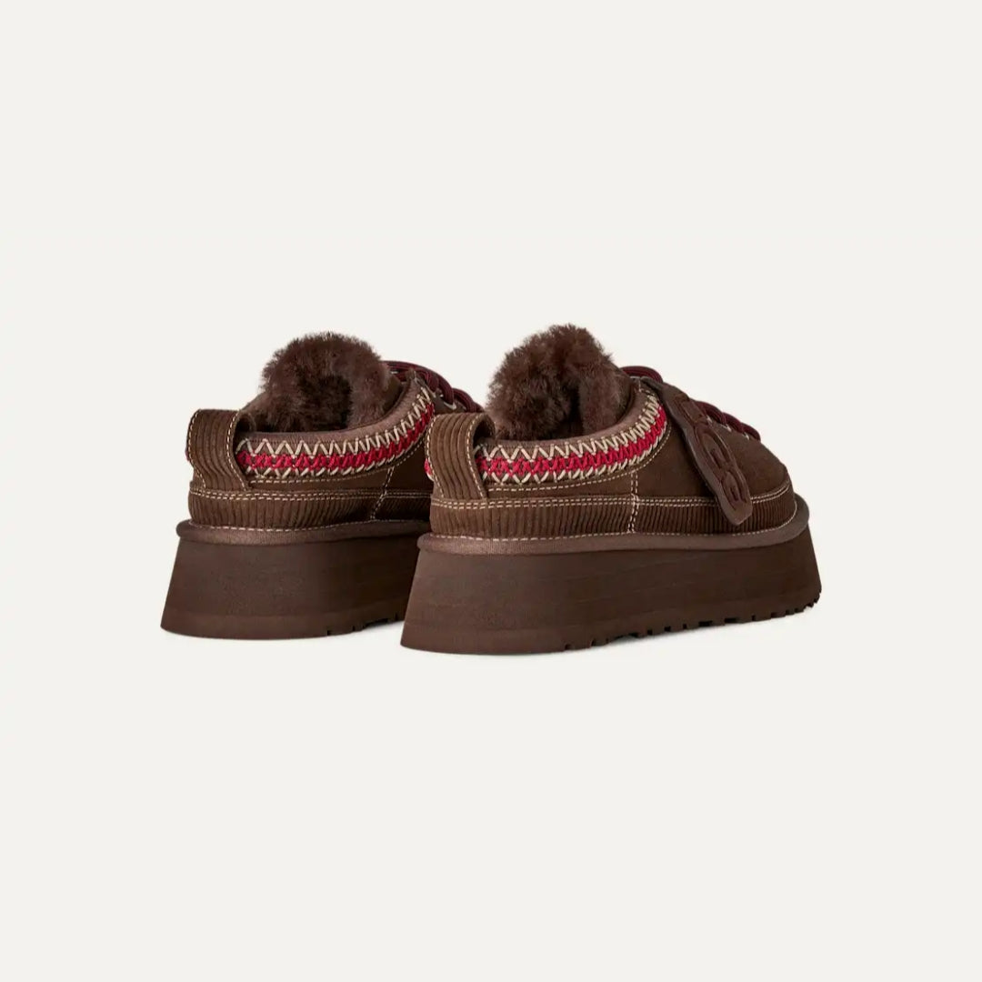 UGG Heritage Lace-Up Slipper BURNT CEDAR