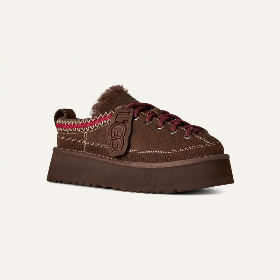 UGG Heritage Lace-Up Slipper BURNT CEDAR